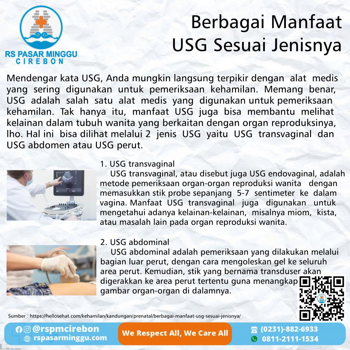 Berbagai Manfaat USG Sesuai Jenisnya